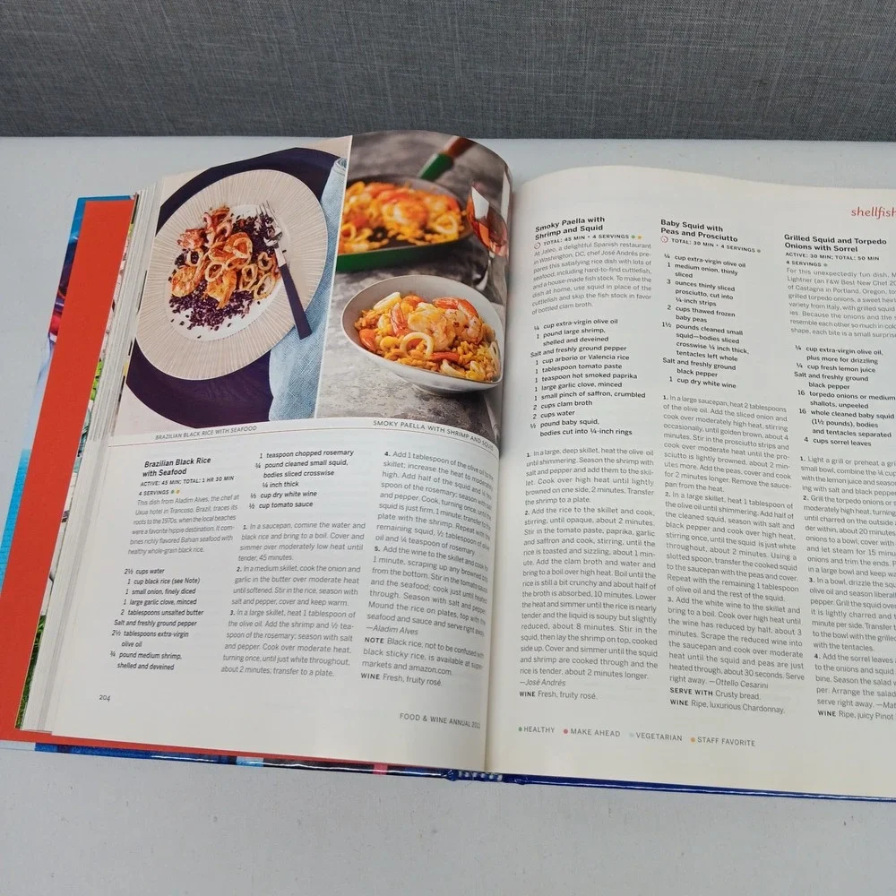 Food & Wine Annual‎ Cookbook 2011 Hardcover 700 Recipes Gourmet Grilling Wine